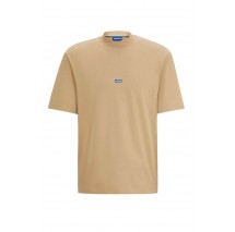 HUGO BOSS JERSEY NIEROS T-SHIRT ΜΠΛΟΥΖΑ ΑΝΔΡΙΚΗ BEIGE