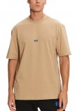 HUGO BOSS JERSEY NIEROS T-SHIRT ΜΠΛΟΥΖΑ ΑΝΔΡΙΚΗ BEIGE