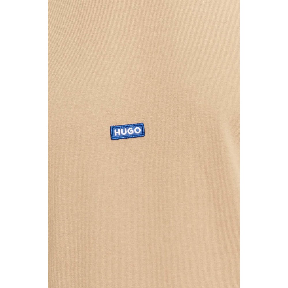 HUGO BOSS JERSEY NIEROS T-SHIRT ΜΠΛΟΥΖΑ ΑΝΔΡΙΚΗ BEIGE