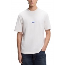HUGO BOSS JERSEY NIEROS T-SHIRT ΜΠΛΟΥΖΑ ΑΝΔΡΙΚΗ OFF WHITE