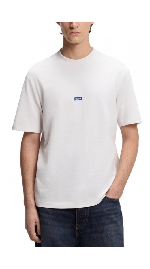 HUGO BOSS JERSEY NIEROS T-SHIRT ΜΠΛΟΥΖΑ ΑΝΔΡΙΚΗ OFF WHITE