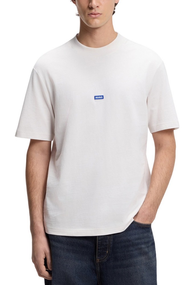 HUGO BOSS JERSEY NIEROS T-SHIRT ΜΠΛΟΥΖΑ ΑΝΔΡΙΚΗ OFF WHITE