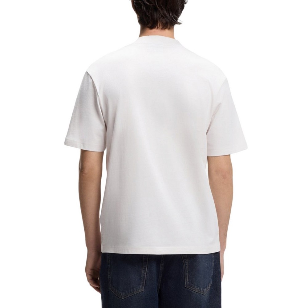 HUGO BOSS JERSEY NIEROS T-SHIRT ΜΠΛΟΥΖΑ ΑΝΔΡΙΚΗ OFF WHITE