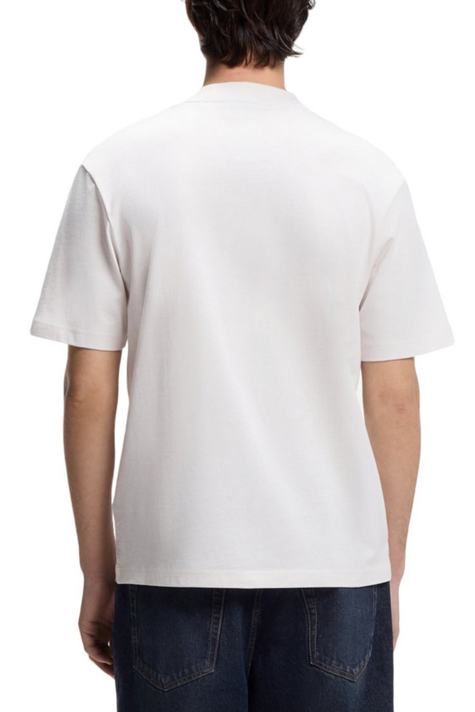 HUGO BOSS JERSEY NIEROS T-SHIRT ΜΠΛΟΥΖΑ ΑΝΔΡΙΚΗ OFF WHITE