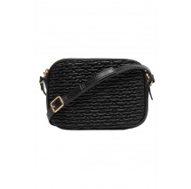 CALVIN KLEIN PLEATED DOUBLE ZIP CAMERA BAG ΤΣΑΝΤΑ ΓΥΝΑΙΚΕΙΑ BLACK