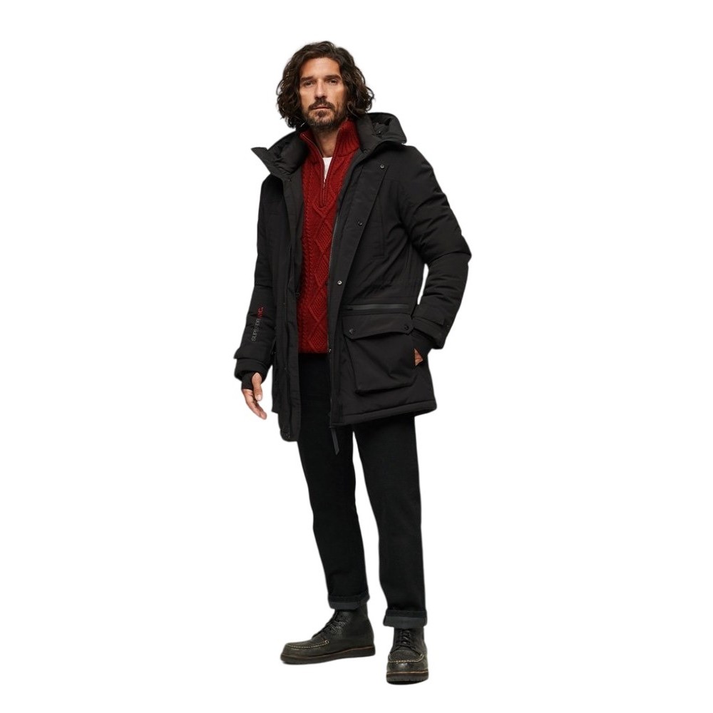 SUPERDRY CITY PADDED PARKA JACKET ΜΠΟΥΦΑΝ ΑΝΔΡΙΚΟ BLACK