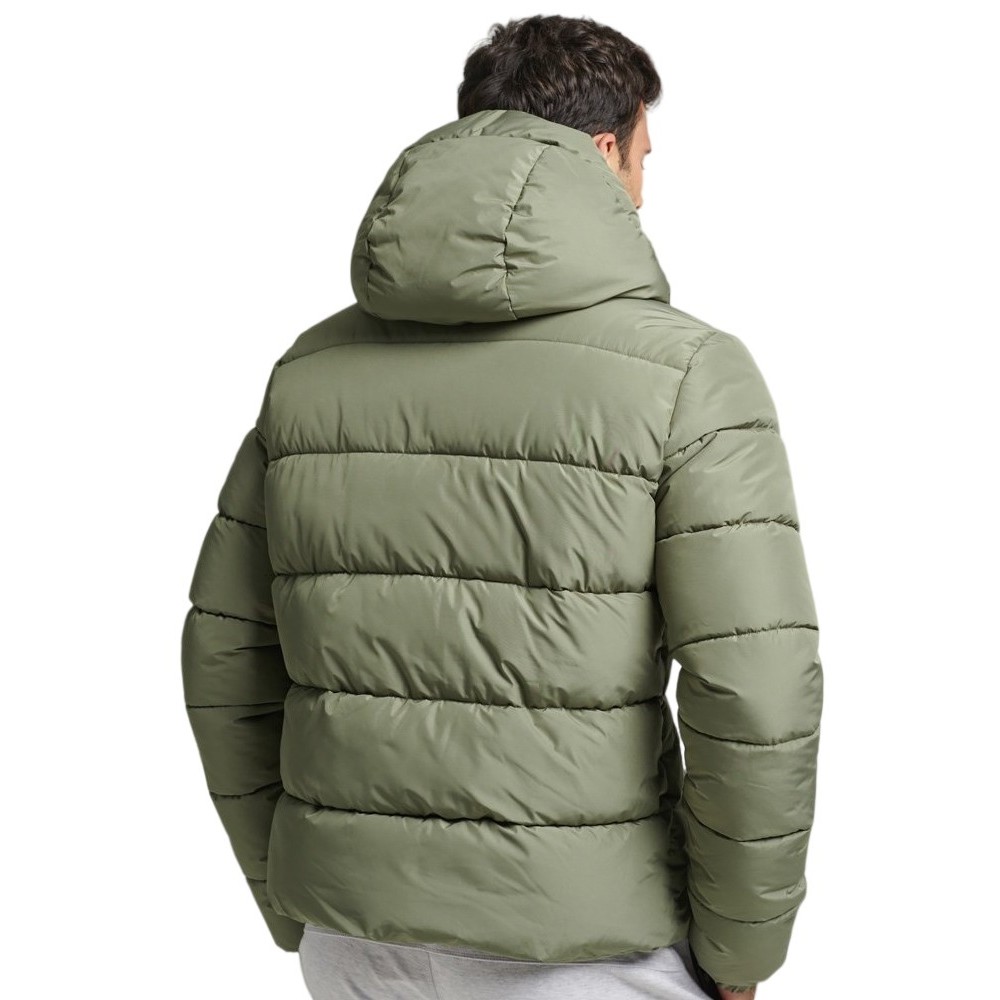 ΜΠΟΥΦΑΝ HOODED SPORTS PUFFER ΑΝΔΡΙΚΟ SUPERDRY KHAKI