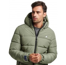 ΜΠΟΥΦΑΝ HOODED SPORTS PUFFER ΑΝΔΡΙΚΟ SUPERDRY KHAKI