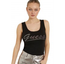 GUESS LOGO TANK TOP ΤΟΠ ΜΠΛΟΥΖΑ ΓΥΝΑΙΚΕΙΑ BLACK