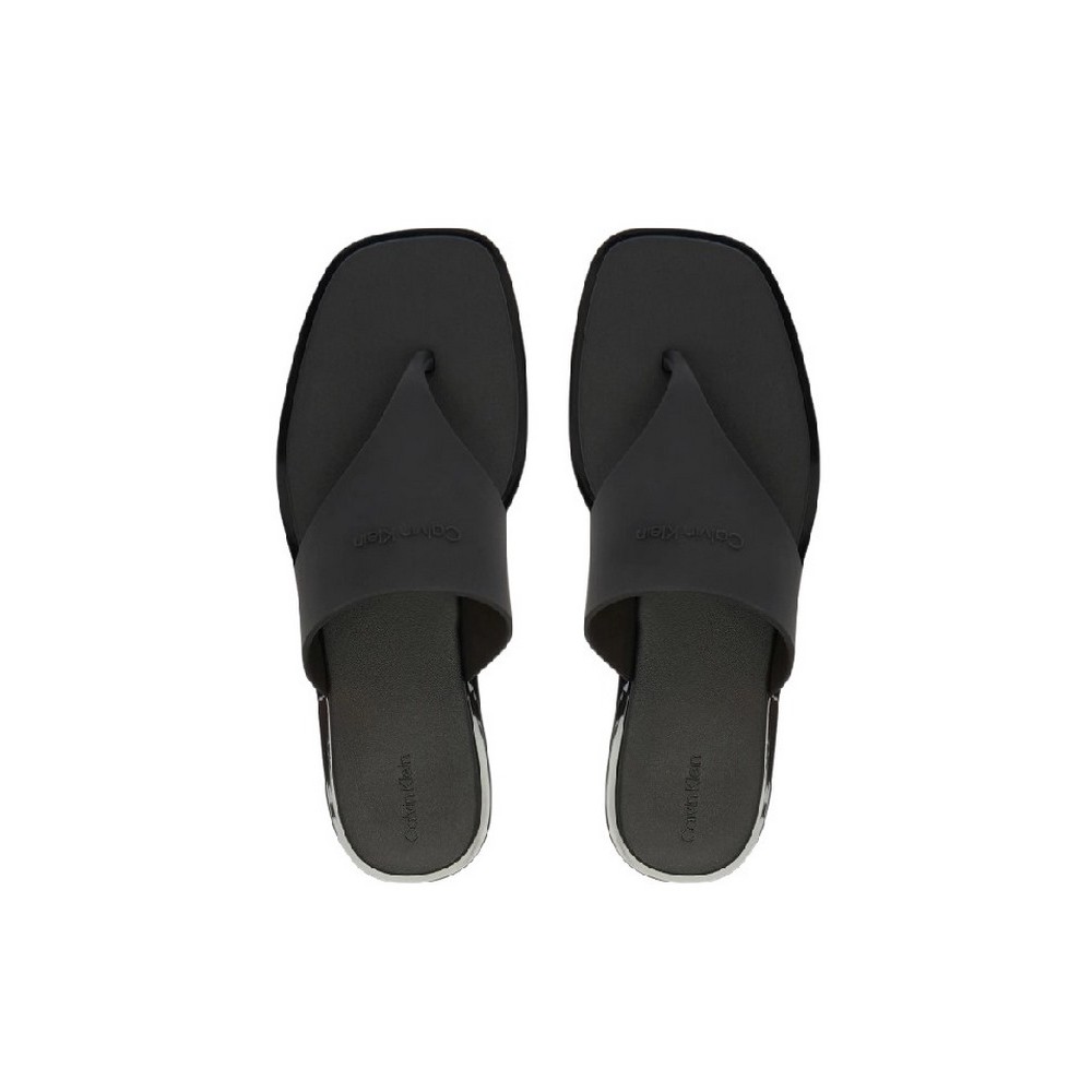 CALVIN KLEIN JELLY SANDAL THONG MAT TRAN TPU ΠΑΝΤΟΦΛΑ ΓΥΝΑΙΚΕΙΑ BLACK