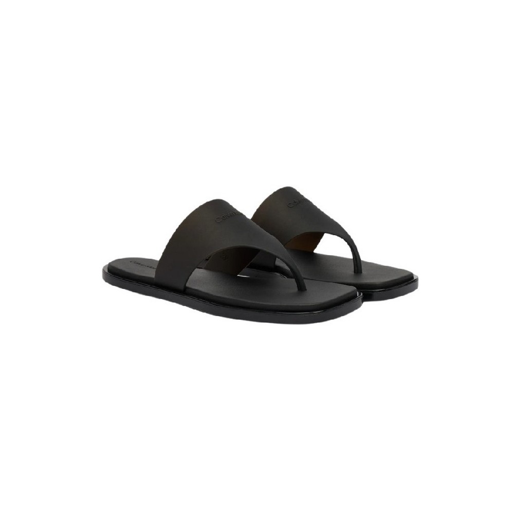 CALVIN KLEIN JELLY SANDAL THONG MAT TRAN TPU ΠΑΝΤΟΦΛΑ ΓΥΝΑΙΚΕΙΑ BLACK