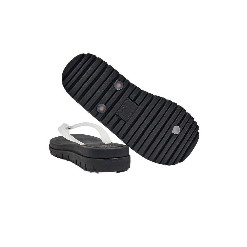 TOMMY JEANS  CLEATED JELLY SUMMER SANDAL ΠΑΝΤΟΦΛΑ ΓΥΝΑΙΚΕΙΑ ECRU