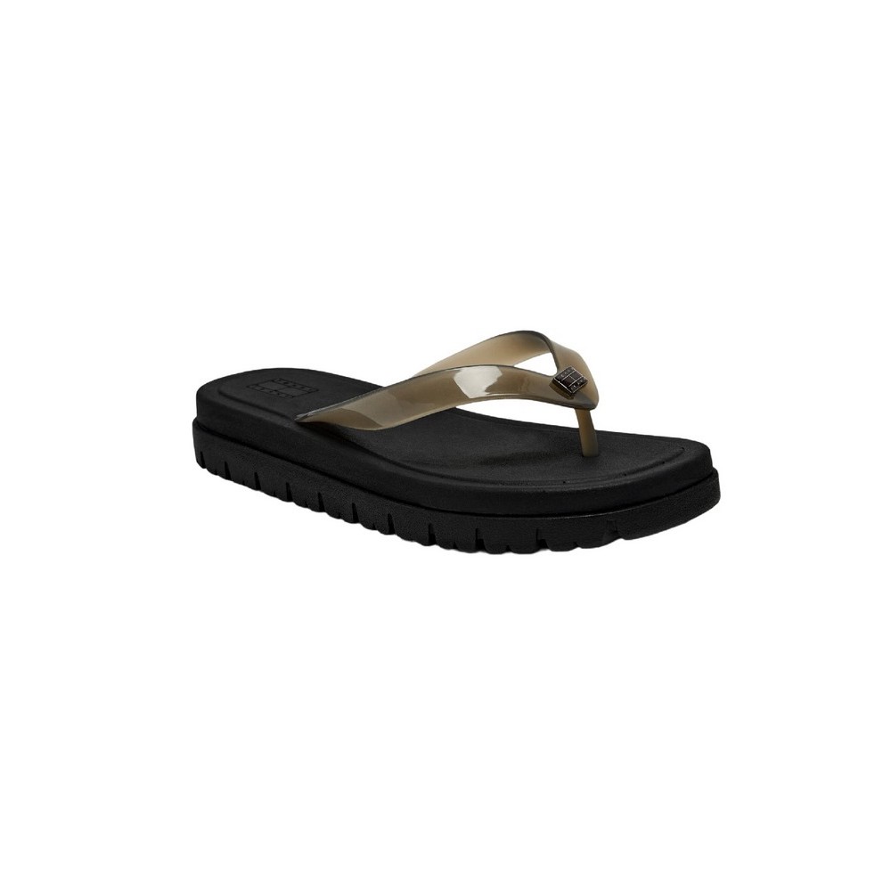 TOMMY JEANS  CLEATED JELLY SUMMER SANDAL ΠΑΝΤΟΦΛΑ ΓΥΝΑΙΚΕΙΑ BLACK
