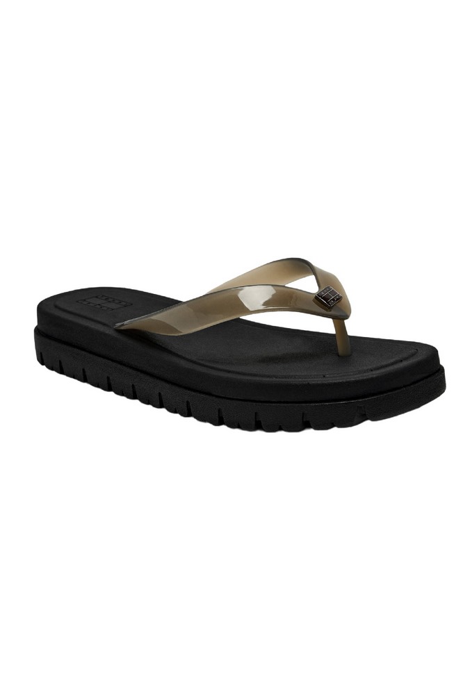 TOMMY JEANS  CLEATED JELLY SUMMER SANDAL ΠΑΝΤΟΦΛΑ ΓΥΝΑΙΚΕΙΑ BLACK