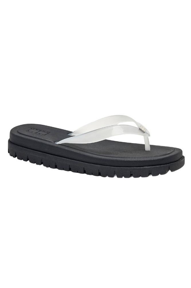 TOMMY JEANS  CLEATED JELLY SUMMER SANDAL ΠΑΝΤΟΦΛΑ ΓΥΝΑΙΚΕΙΑ ECRU