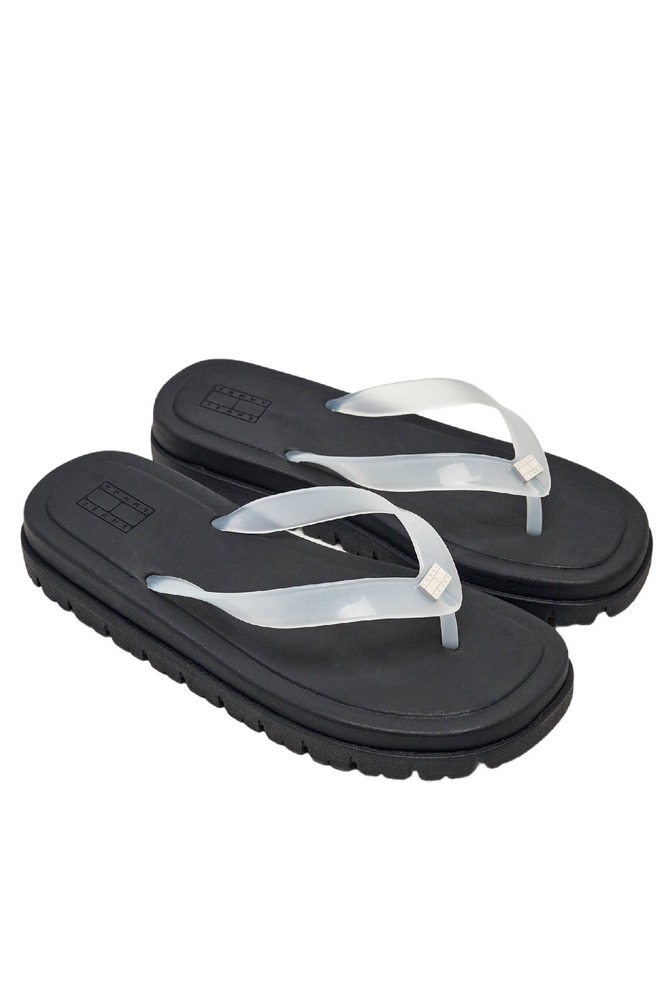 TOMMY JEANS  CLEATED JELLY SUMMER SANDAL ΠΑΝΤΟΦΛΑ ΓΥΝΑΙΚΕΙΑ ECRU