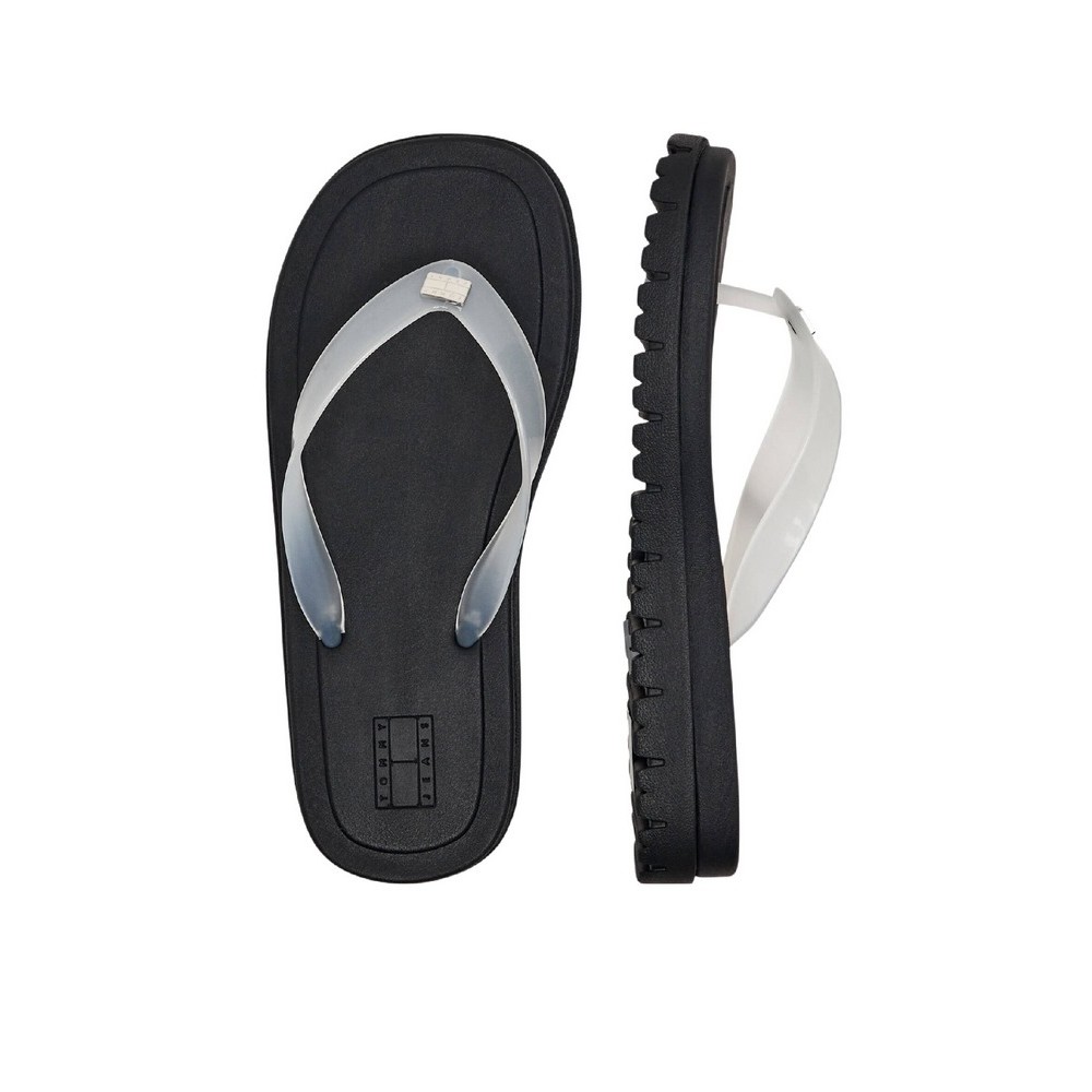 TOMMY JEANS  CLEATED JELLY SUMMER SANDAL ΠΑΝΤΟΦΛΑ ΓΥΝΑΙΚΕΙΑ ECRU