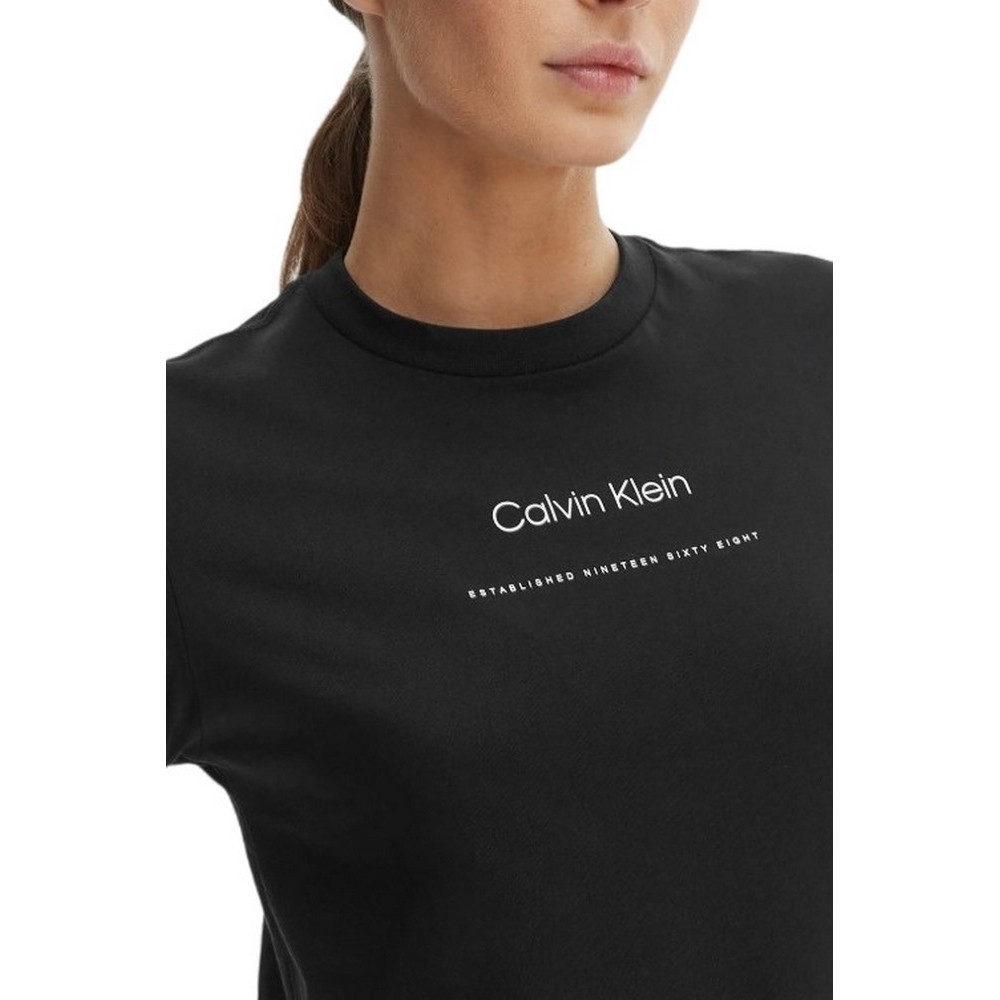CALVIN KLEIN JEANS MULTI LOGO CLASSIC T-SHIRT ΜΠΛΟΥΖΑ ΓΥΝΑΙΚΕΙΑ BLACK