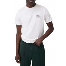 GUESS STAN CN T-SHIRT ΜΠΛΟΥΖΑ ΑΝΔΡΙΚΗ OFF WHITE
