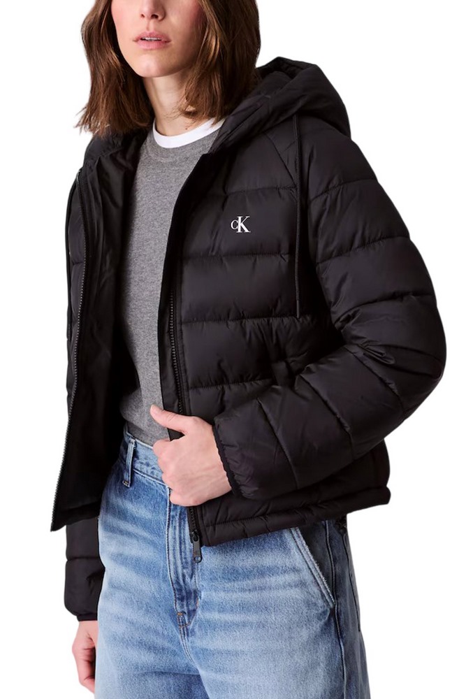 CALVIN KLEIN JEANS LIGHTWEIGHT LOGO PUFFER ΜΠΟΥΦΑΝ ΓΥΝΑΙΚΕΙΟ BLACK
