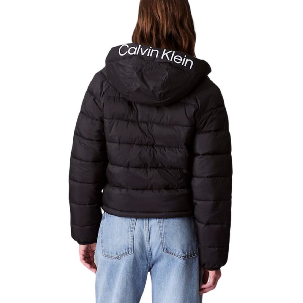 CALVIN KLEIN JEANS LIGHTWEIGHT LOGO PUFFER ΜΠΟΥΦΑΝ ΓΥΝΑΙΚΕΙΟ BLACK