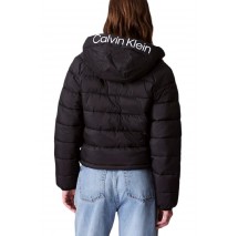 CALVIN KLEIN JEANS LIGHTWEIGHT LOGO PUFFER ΜΠΟΥΦΑΝ ΓΥΝΑΙΚΕΙΟ BLACK