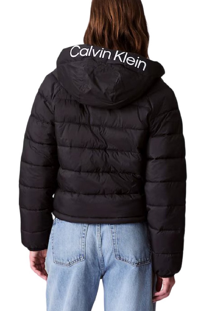 CALVIN KLEIN JEANS LIGHTWEIGHT LOGO PUFFER ΜΠΟΥΦΑΝ ΓΥΝΑΙΚΕΙΟ BLACK