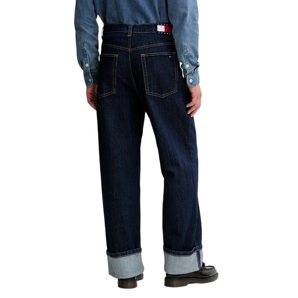 TOMMY JEANS BAGGY TURN UP ΠΑΝΤΕΛΟΝΙ ΑΝΔΡΙΚΟ DENIM DARK