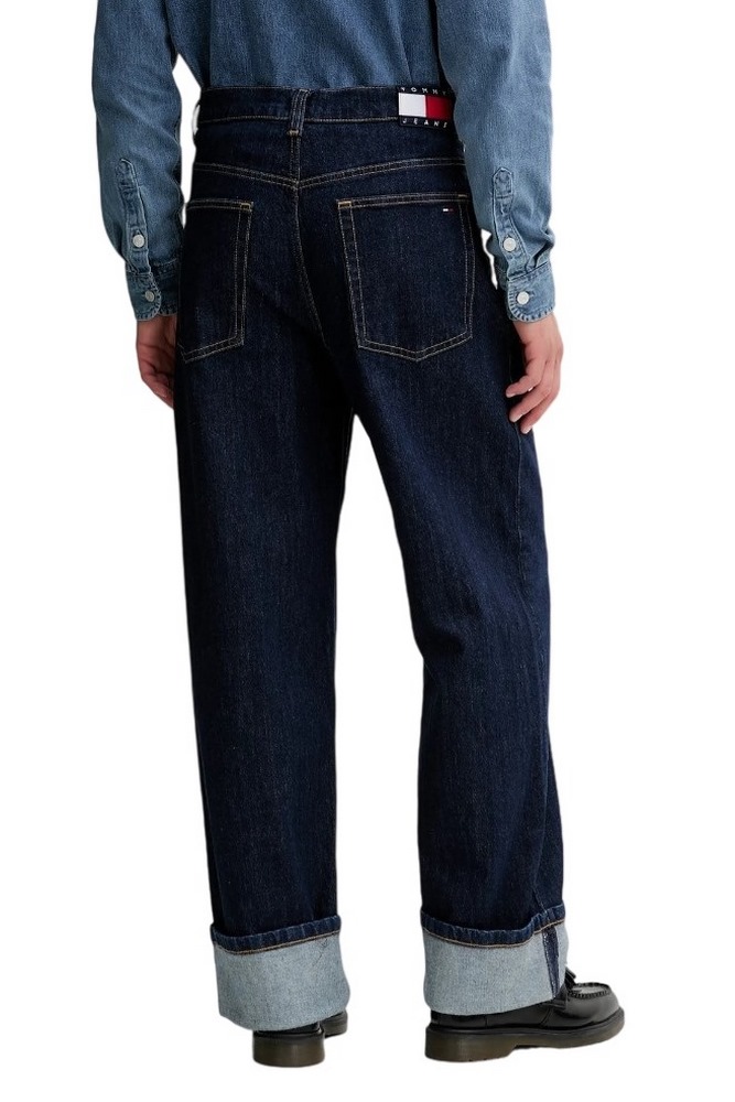 TOMMY JEANS BAGGY TURN UP ΠΑΝΤΕΛΟΝΙ ΑΝΔΡΙΚΟ DENIM DARK