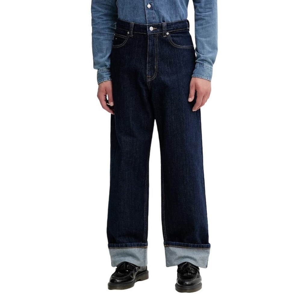TOMMY JEANS BAGGY TURN UP ΠΑΝΤΕΛΟΝΙ ΑΝΔΡΙΚΟ DENIM DARK