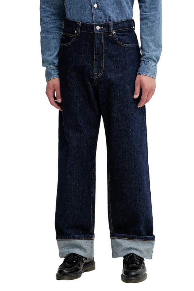 TOMMY JEANS BAGGY TURN UP ΠΑΝΤΕΛΟΝΙ ΑΝΔΡΙΚΟ DENIM DARK