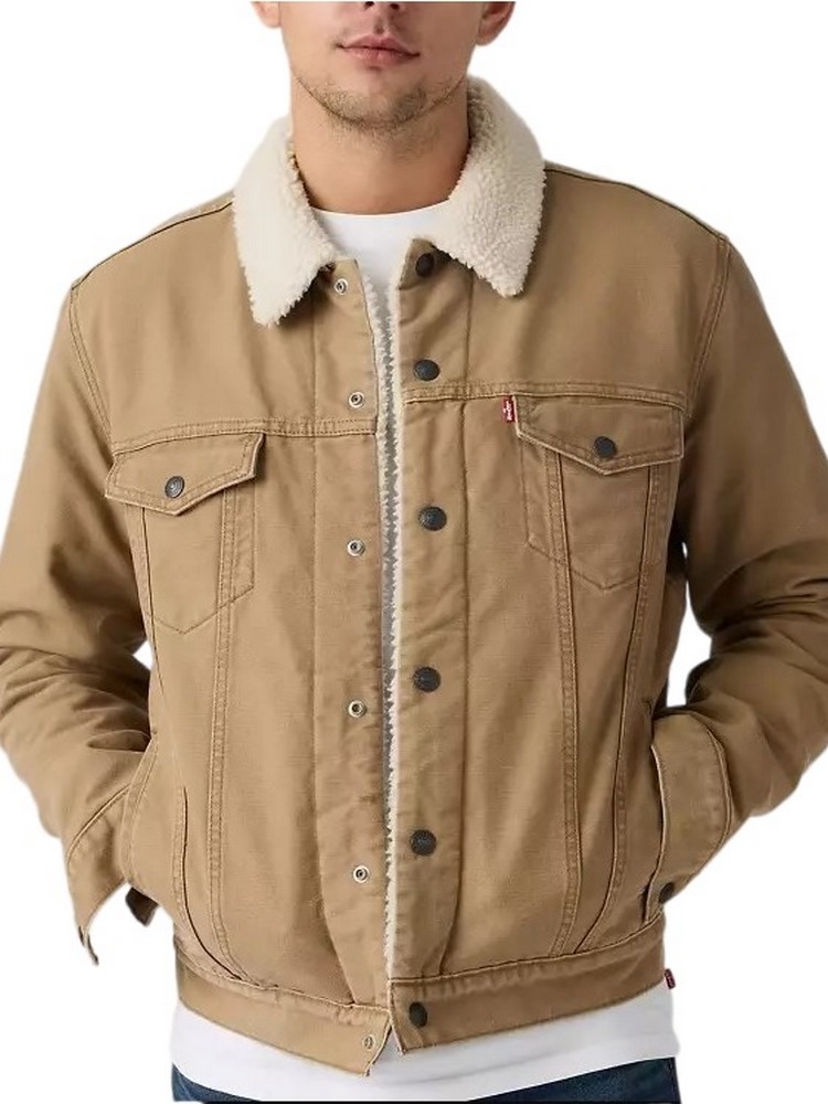 LEVIS TYPE 3 SHERPA TRUCKER JACKET ΜΠΟΥΦΑΝ ΑΝΔΡΙΚΟ BROWN