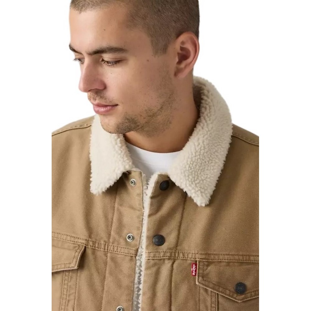 LEVIS TYPE 3 SHERPA TRUCKER JACKET ΜΠΟΥΦΑΝ ΑΝΔΡΙΚΟ BROWN