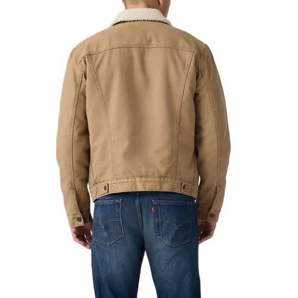 LEVIS TYPE 3 SHERPA TRUCKER JACKET ΜΠΟΥΦΑΝ ΑΝΔΡΙΚΟ BROWN