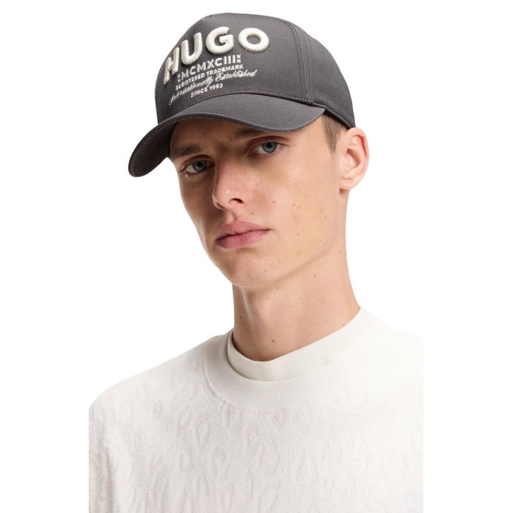 HUGO BOSS MERK DEGRADE WOVEN CAP ΚΑΠΕΛΟ ΑΝΔΡΙΚΟ DARK GREY