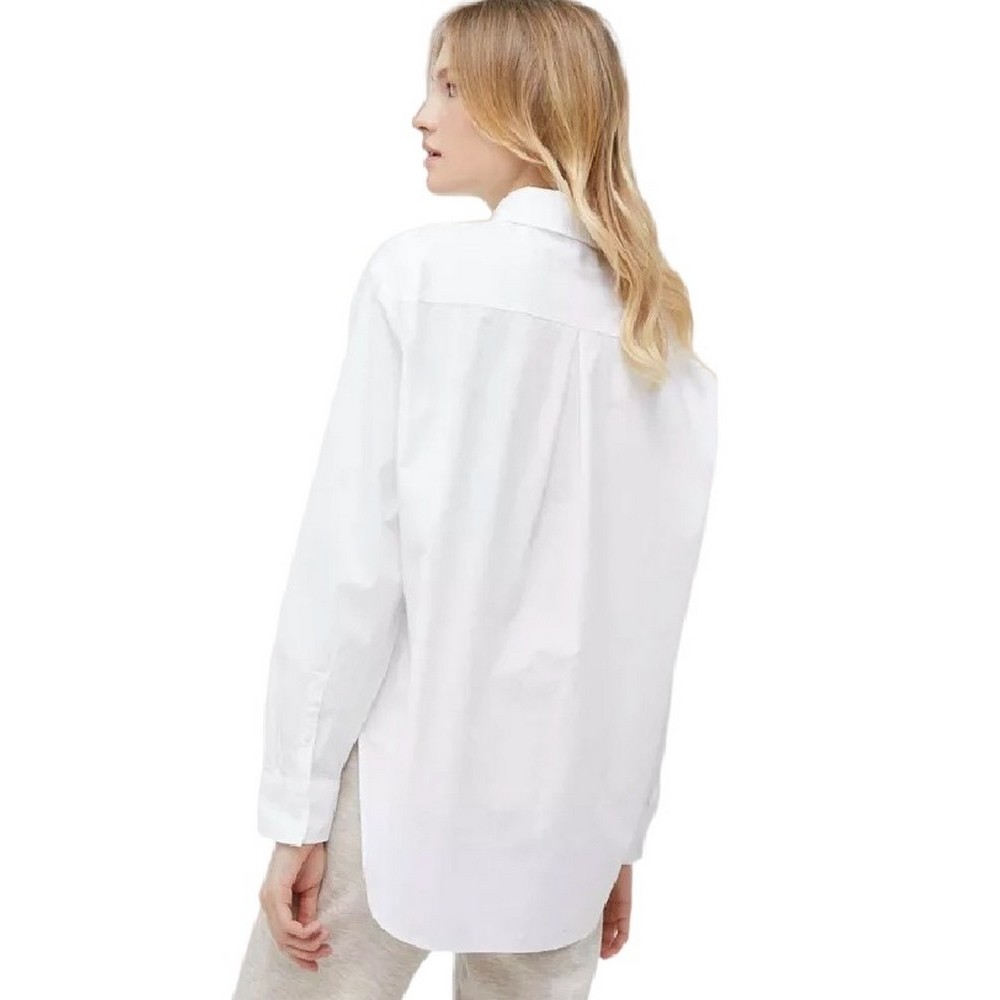 CALVIN KLEIN JEANS MONOLOGO RELAXED SHIRT ΠΟΥΚΑΜΙΣΟ ΓΥΝΑΙΚΕΙΟ WHITE