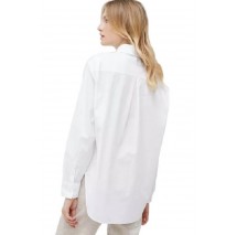 CALVIN KLEIN JEANS MONOLOGO RELAXED SHIRT ΠΟΥΚΑΜΙΣΟ ΓΥΝΑΙΚΕΙΟ WHITE