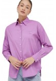 CALVIN KLEIN JEANS MONOLOGO RELAXED SHIRT ΠΟΥΚΑΜΙΣΟ ΓΥΝΑΙΚΕΙΟ PURPLE