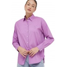 CALVIN KLEIN JEANS MONOLOGO RELAXED SHIRT ΠΟΥΚΑΜΙΣΟ ΓΥΝΑΙΚΕΙΟ PURPLE