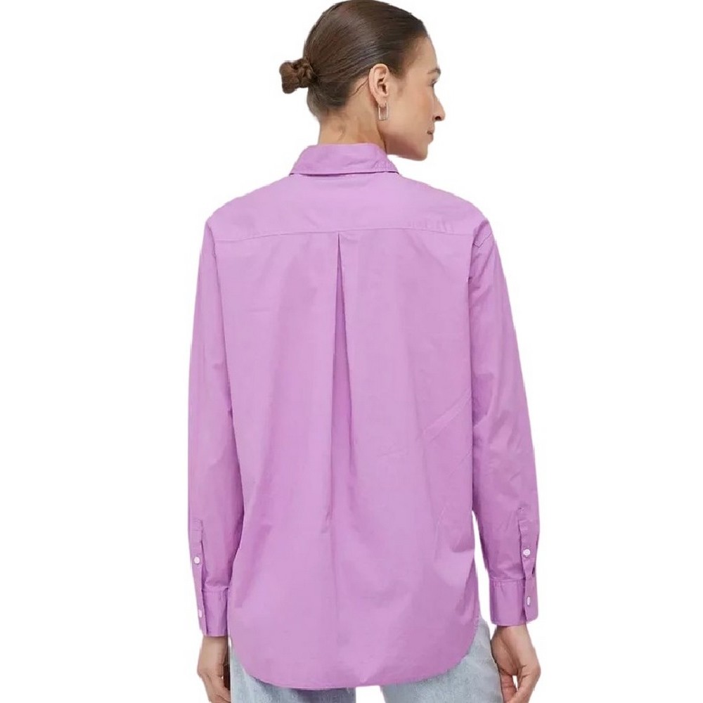 CALVIN KLEIN JEANS MONOLOGO RELAXED SHIRT ΠΟΥΚΑΜΙΣΟ ΓΥΝΑΙΚΕΙΟ PURPLE