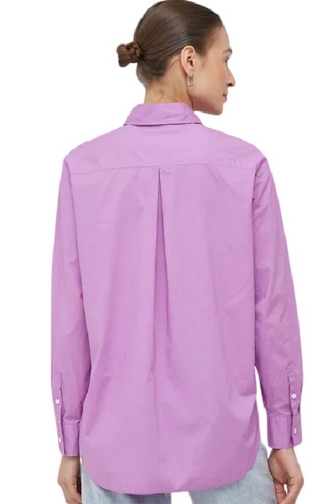 CALVIN KLEIN JEANS MONOLOGO RELAXED SHIRT ΠΟΥΚΑΜΙΣΟ ΓΥΝΑΙΚΕΙΟ PURPLE