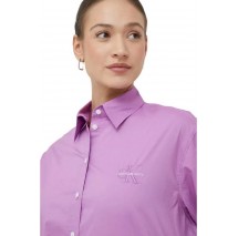 CALVIN KLEIN JEANS MONOLOGO RELAXED SHIRT ΠΟΥΚΑΜΙΣΟ ΓΥΝΑΙΚΕΙΟ PURPLE