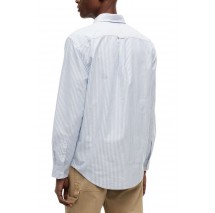 TOMMY JEANS REG STRIPE OXFORD SHIRT EXT ΠΟΥΚΑΜΙΣΟ ΑΝΔΡΙΚΟ BLUE