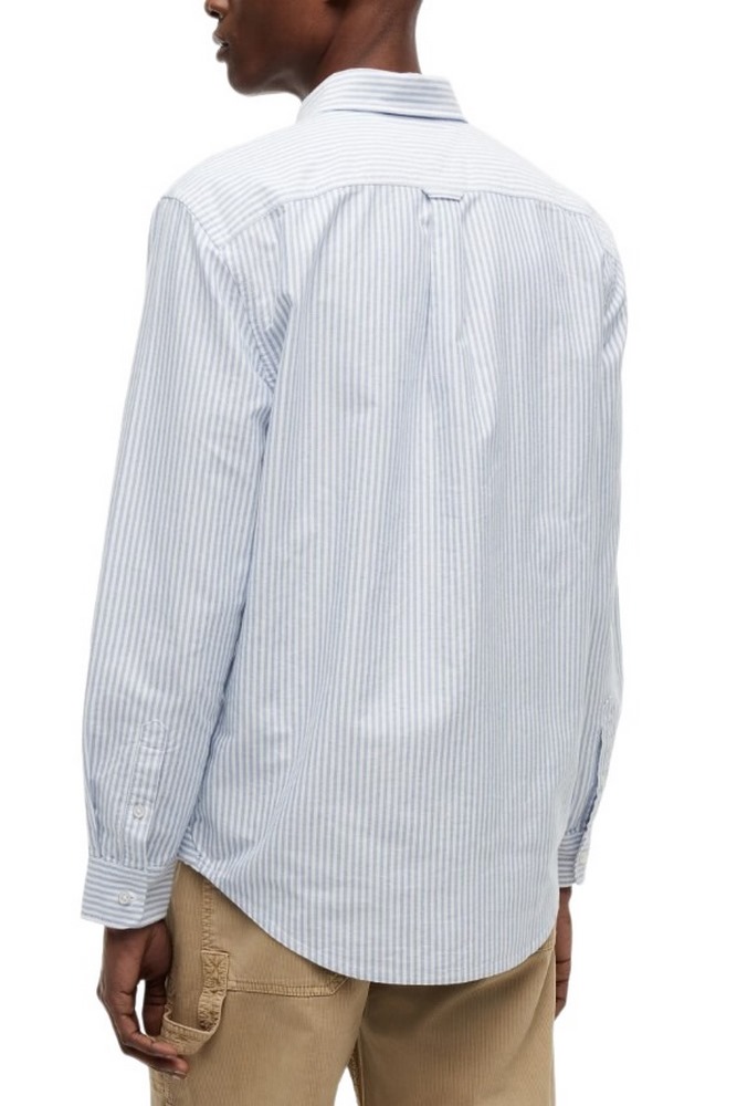 TOMMY JEANS REG STRIPE OXFORD SHIRT EXT ΠΟΥΚΑΜΙΣΟ ΑΝΔΡΙΚΟ BLUE