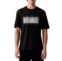 HUGO BOSS NAXTER JERSEY T-SHIRT ΜΠΛΟΥΖΑ ΑΝΔΡΙΚΗ BLACK/BLACK