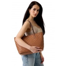 GUESS SANDY 2 IN 1 TOTE ΤΣΑΝΤΑ ΓΥΝΑΙΚΕΙΑ CARAMEL