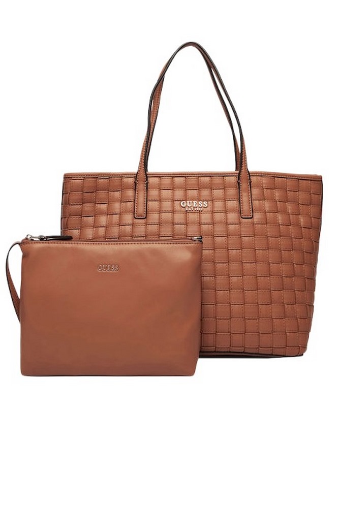 GUESS SANDY 2 IN 1 TOTE ΤΣΑΝΤΑ ΓΥΝΑΙΚΕΙΑ CARAMEL