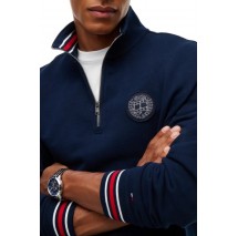 TOMMY JEANS RLX CREST QZ ΜΠΛΟΥΖΑ ΦΟΥΤΕΡ ΑΝΔΡΙΚΗ NAVY