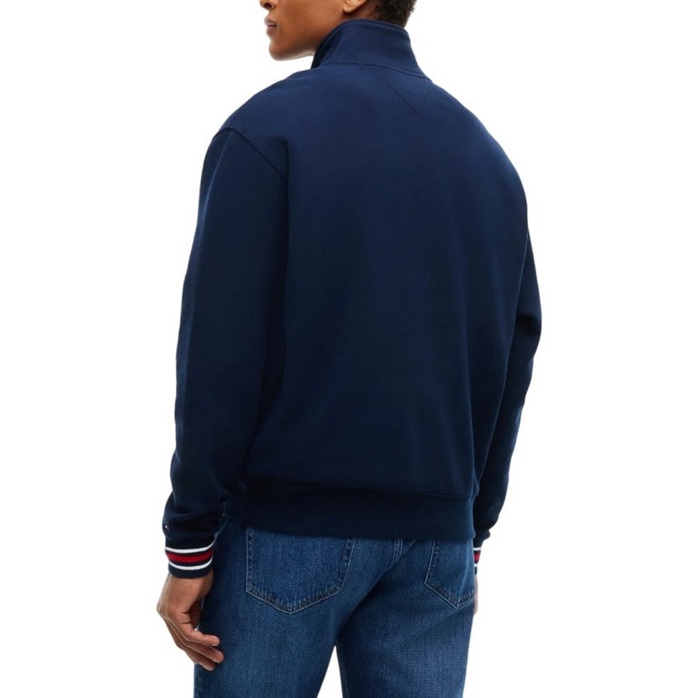 TOMMY JEANS RLX CREST QZ ΜΠΛΟΥΖΑ ΦΟΥΤΕΡ ΑΝΔΡΙΚΗ NAVY