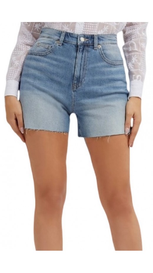 GUESS MANOLA SHORT ΣΟΡΤΣ ΓΥΝΑΙΚΕΙΟ BLUΕ DENIM